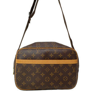 Louis Vuitton Monogram Leather Brown Reporter Shoulder Bag